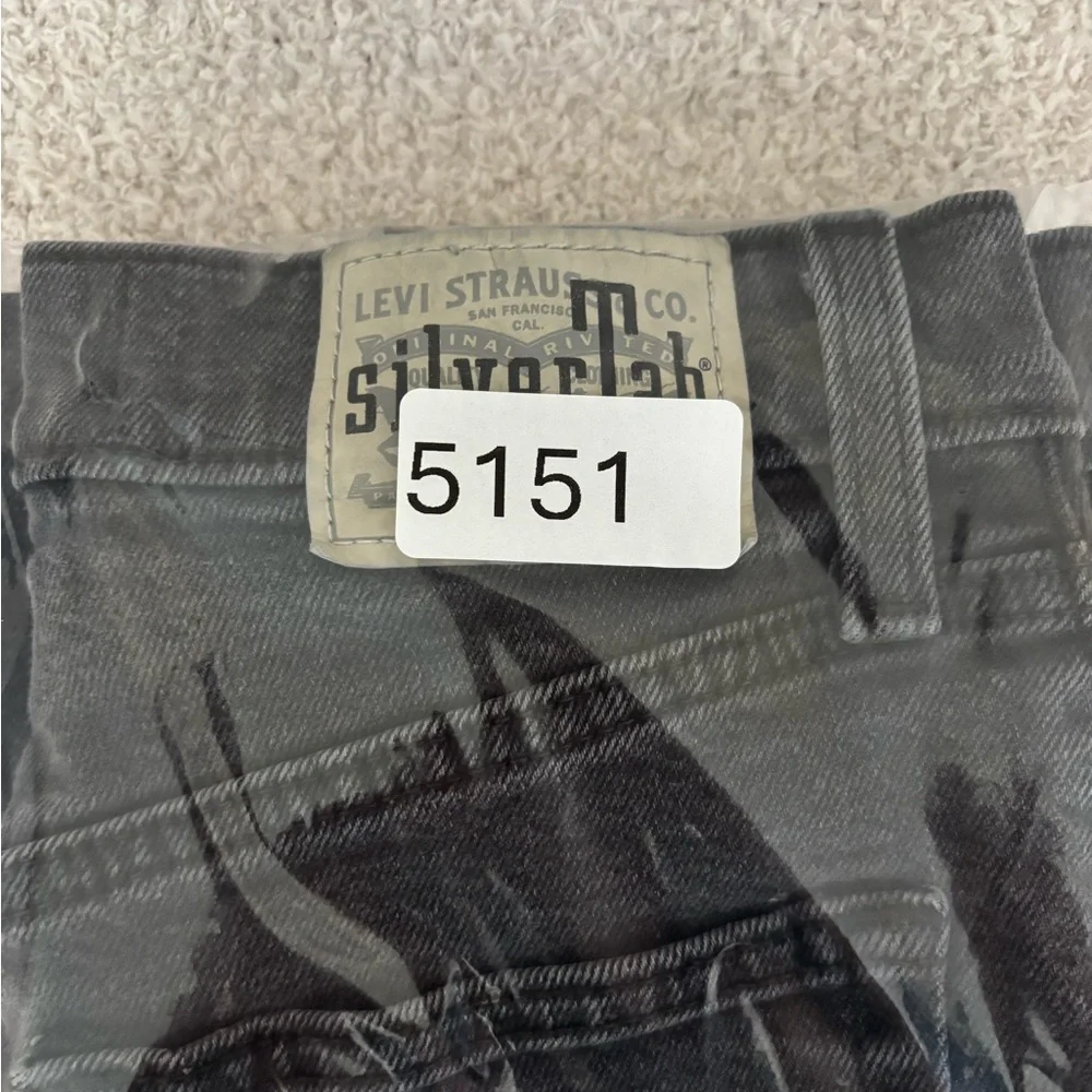 Levis Silvertab Jeans Womens 27 Black Mom Jean‎ High Rise Barrell Zip Fly Denim